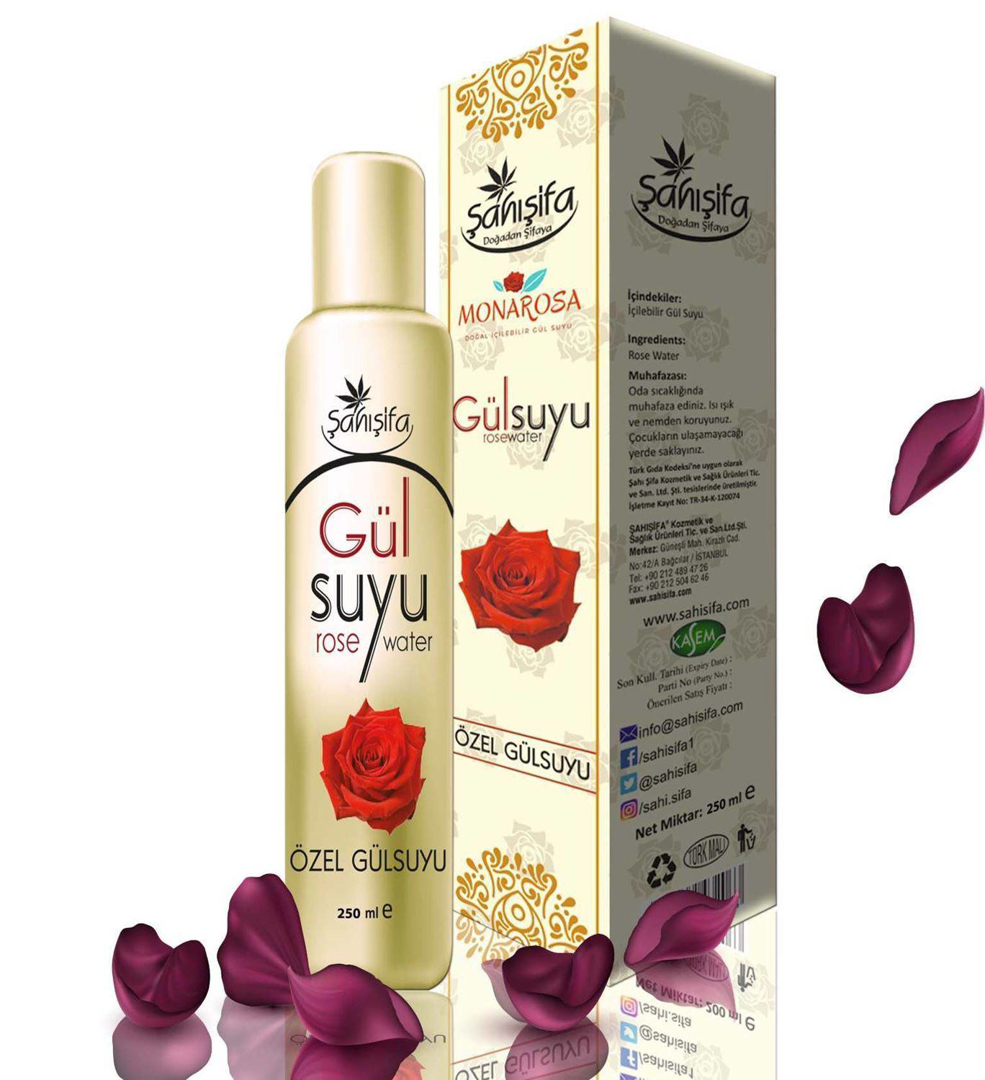 DOĞAL GÜL SUYU ( İÇİLEBİLİR ) 200 ML. resmi